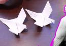 Модульное оригами голубь схема сборки